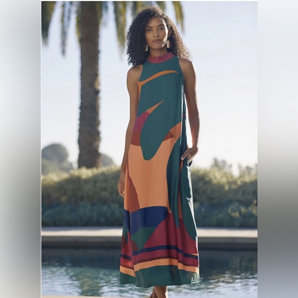 Farm Rio Halter Maxi Dress - Picture 1 of 6